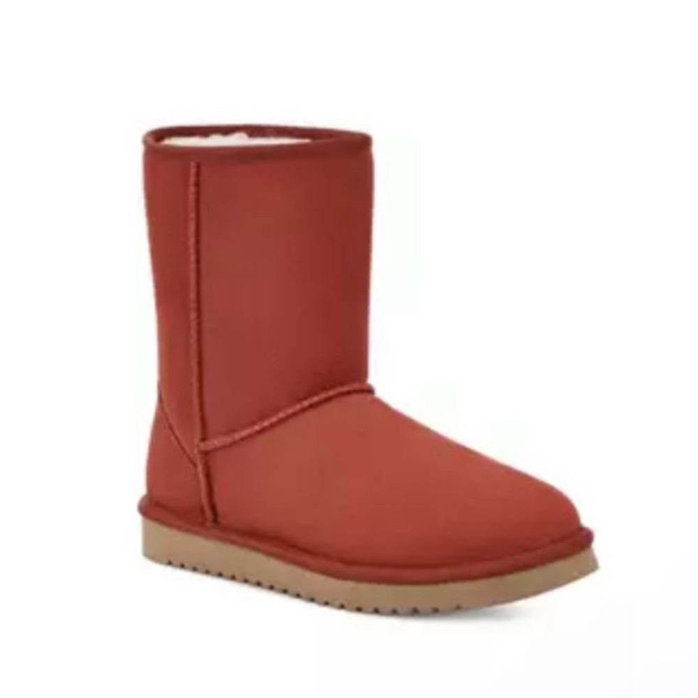 Koolaburra by Ugg Classic Faux Shearling Short Boot size 10 Red Sand